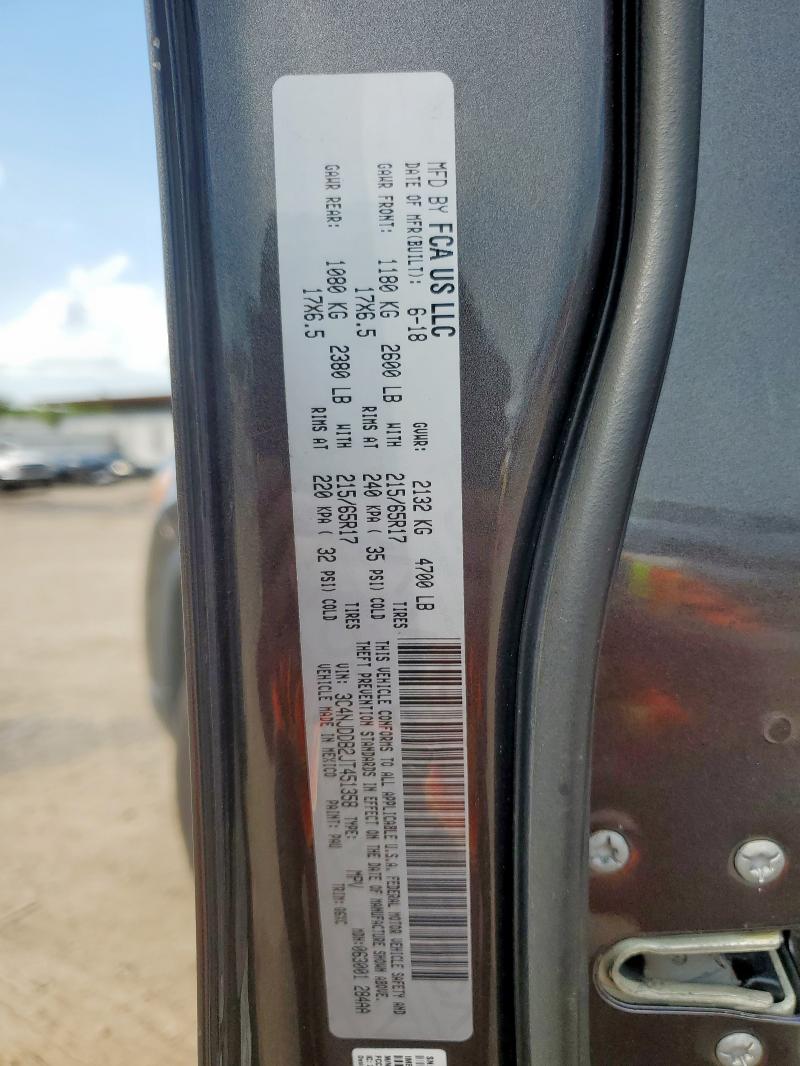 2018 JEEP COMPASS TR 3C4NJDDB2JT451358