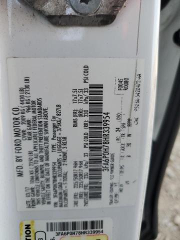 2017 FORD FUSION SE 3FA6P0H78HR339954