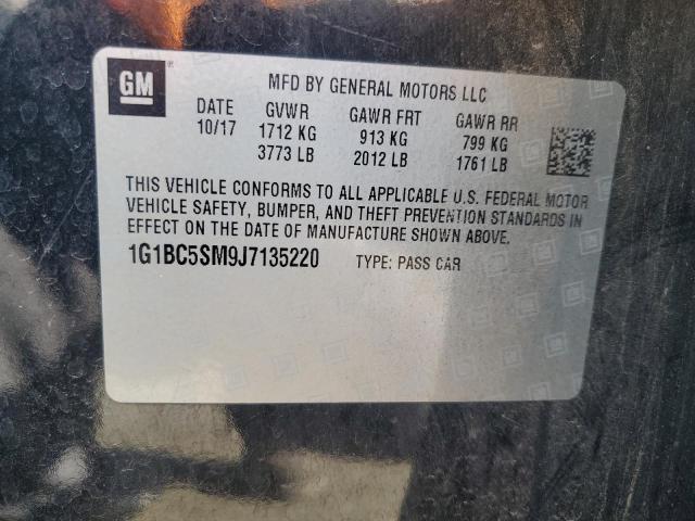 2018 CHEVROLET CRUZE LS 1G1BC5SM9J7135220