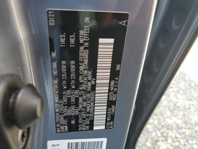 2021 TOYOTA HIGHLANDER - 5TDGZRBH0MS108262