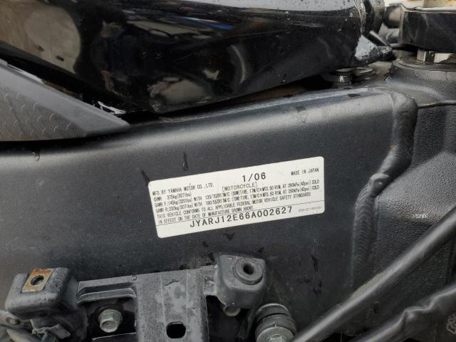 2006 YAMAHA YZFR6 L JYARJ12E66A002627