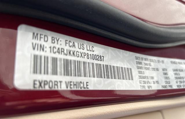 2023 JEEP GRAND CHE 1C4RJKKGXP8100287