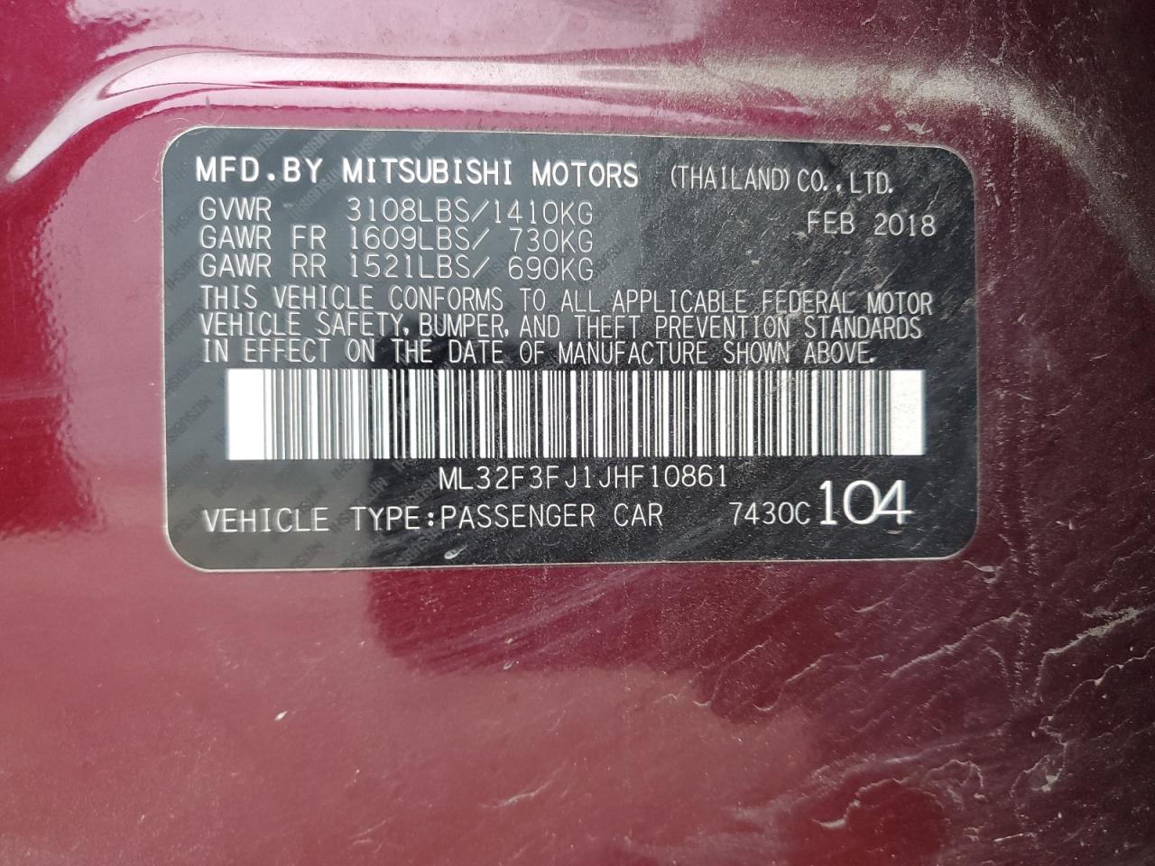 MITSUBISHI MIRAGE G4 ES