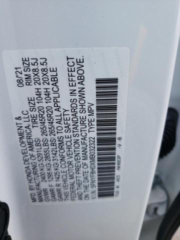 2021 HONDA PASSPORT E 5FNYF8H0XMB032322
