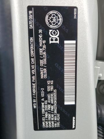 2019 VOLVO S60 T6 MOM 7JRA22TK0KG000535