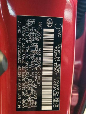 2017 TOYOTA PRIUS JTDKBRFU4H3561006