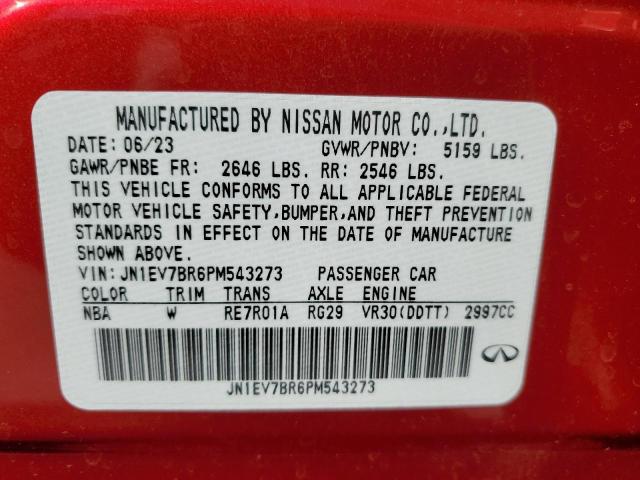 2023 INFINITI Q50 LUXE JN1EV7BR6PM543273