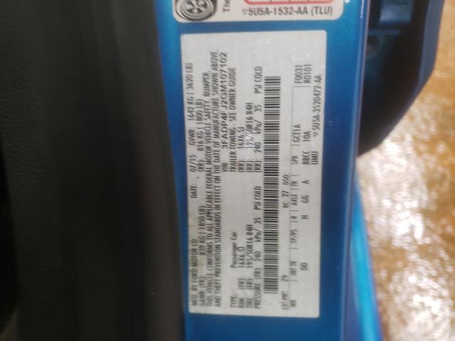 2016 FORD FIESTA TIT 3FADP4FJ2GM107102
