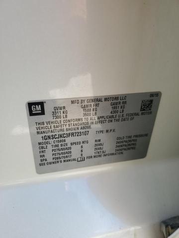 2015 CHEVROLET SUBURBAN C 1GNSCJKC3FR723107