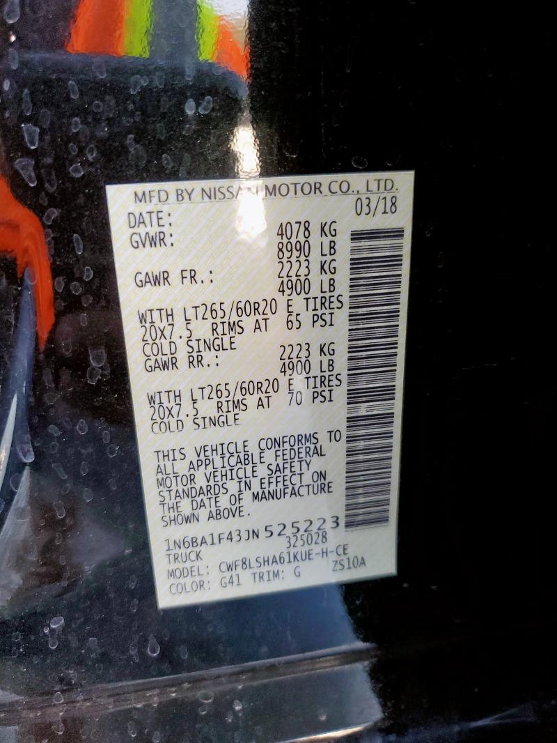 2018 NISSAN TITAN XD S - 1N6BA1F43JN525223