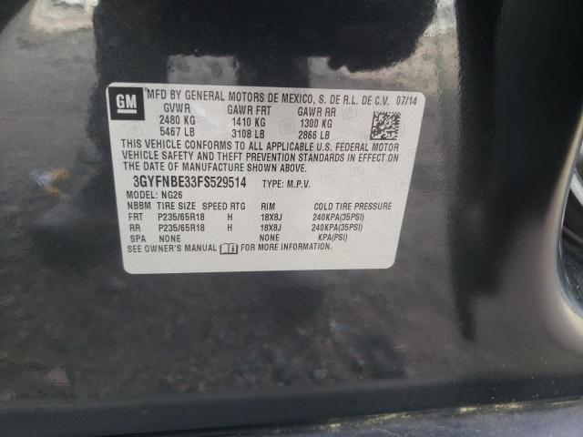 2015 CADILLAC SRX LUXURY 3GYFNBE33FS529514