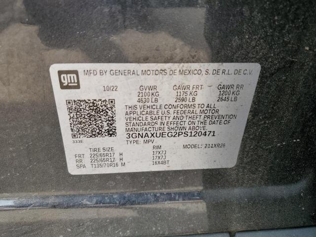 2023 CHEVROLET EQUINOX LT - 3GNAXUEG2PS120471