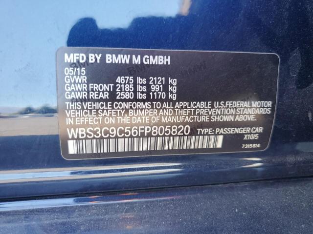 2015 BMW M3 WBS3C9C56FP805820