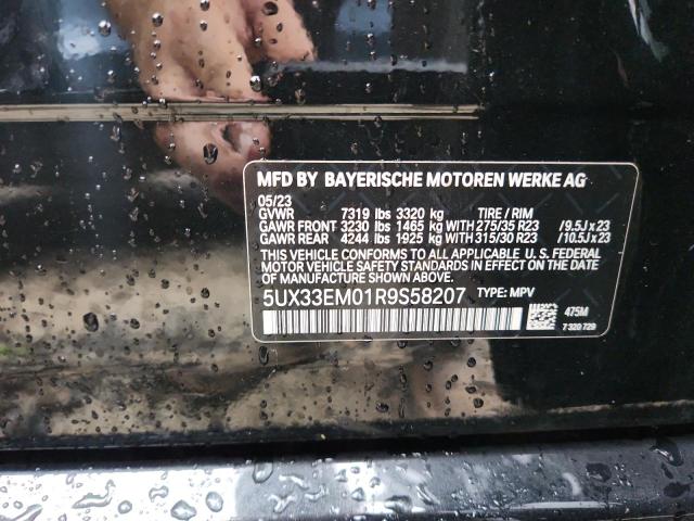 2024 BMW X7 M60I 5UX33EM01R9S58207