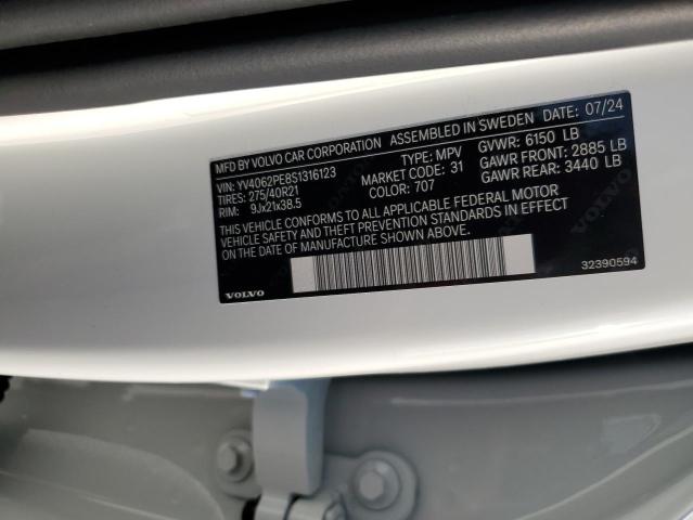 2025 VOLVO XC90 PLUS YV4062PE8S1316123