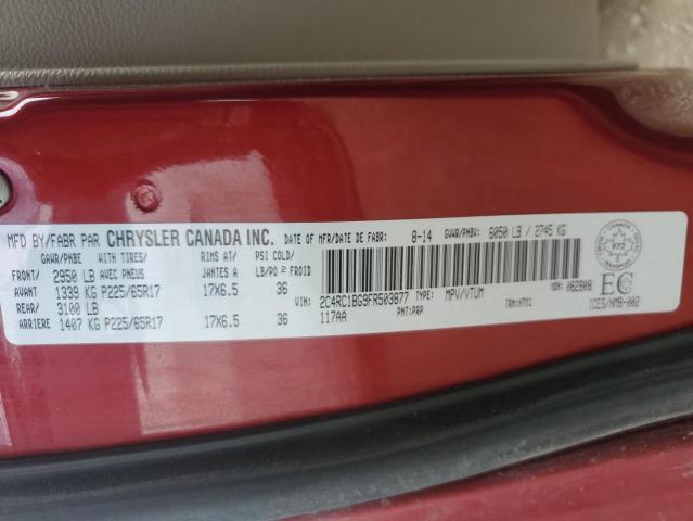 2015 CHRYSLER TOWN & COU 2C4RC1BG9FR503877