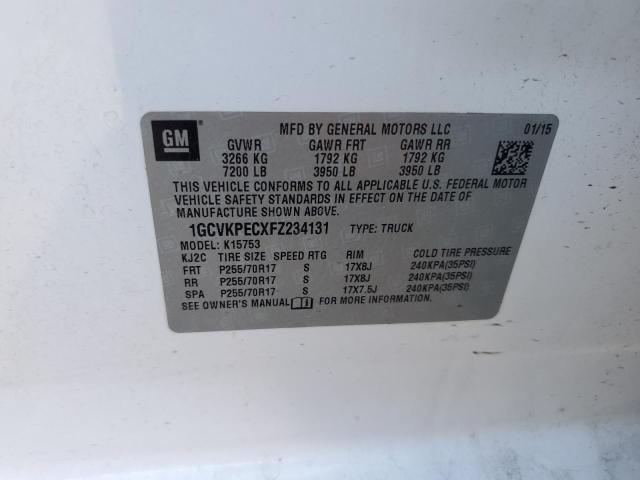 2015 CHEVROLET SILVERADO - 1GCVKPECXFZ234131