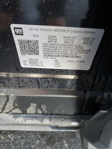 2021 CHEVROLET EQUINOX LS 2GNAXHEV1M6160881