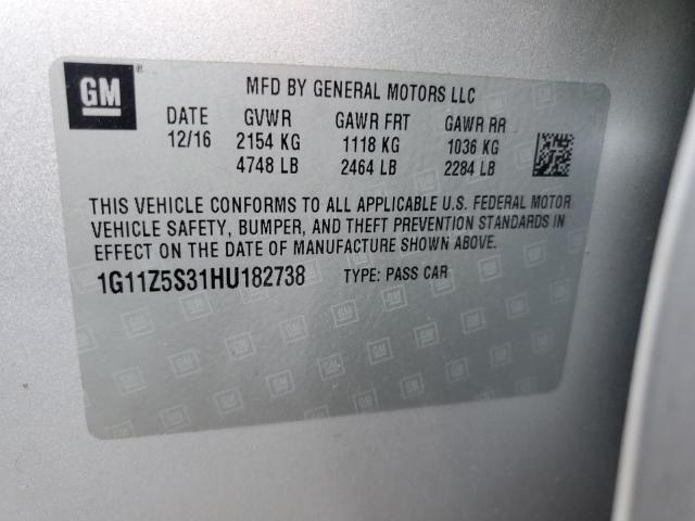 2017 CHEVROLET IMPALA LS - 1G11Z5S31HU182738