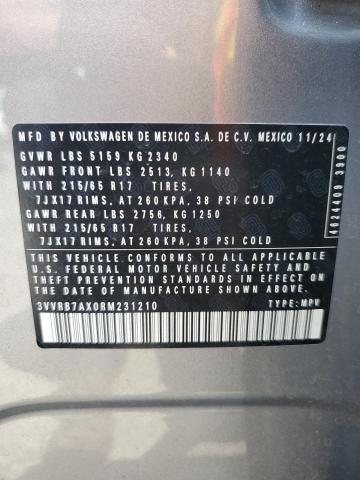 2024 VOLKSWAGEN TIGUAN S 3VVRB7AX0RM231210