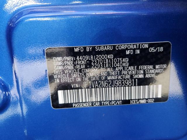 2018 SUBARU WRX STI JF1VA2N62J9839811