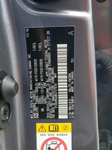 2019 LEXUS RX 350 BAS 2T2BZMCA8KC177619