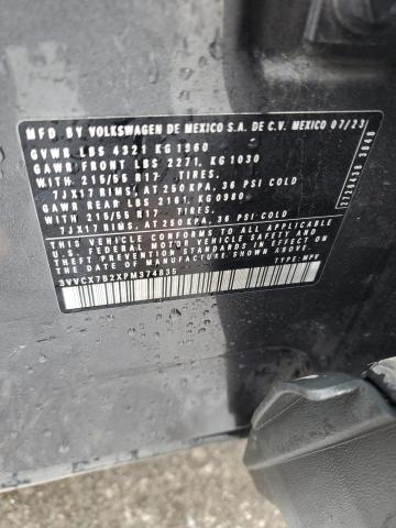 2023 VOLKSWAGEN TAOS S 3VVCX7B2XPM374835