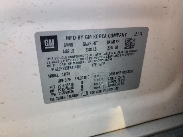 2015 BUICK ENCORE PREMIUM KL4CJHSBXFB114800