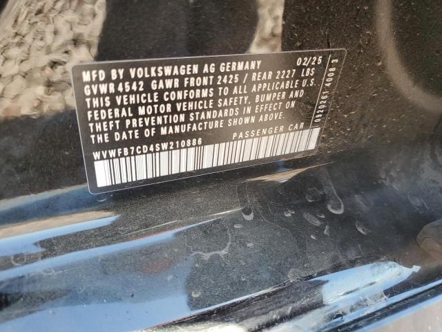 2025 VOLKSWAGEN GOLF R BLA WVWFB7CD4SW210886