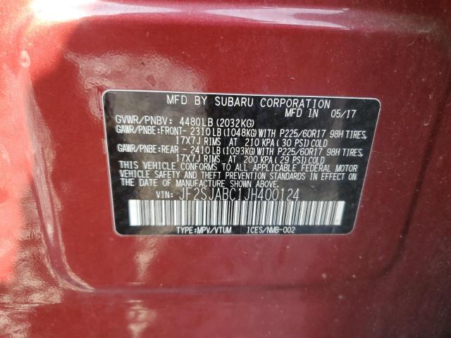2018 SUBARU FORESTER 2 - JF2SJABC1JH400124