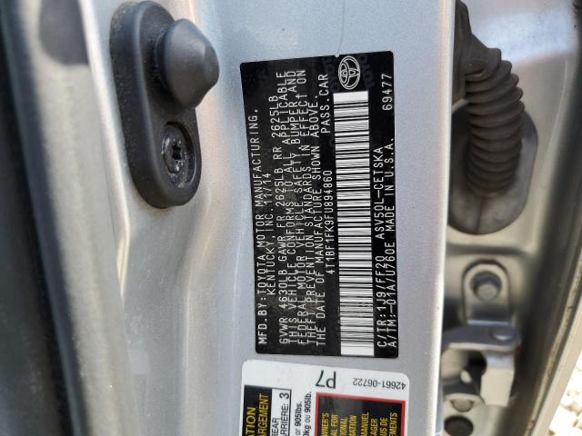 2015 TOYOTA CAMRY LE 4T1BF1FK9FU894860