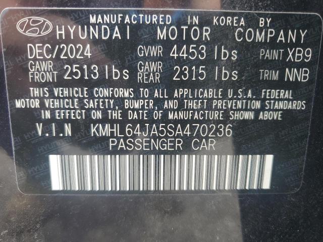 2025 HYUNDAI SONATA SEL KMHL64JA5SA470236
