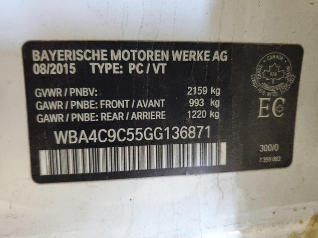 2016 BMW 428 XI GRA WBA4C9C55GG136871