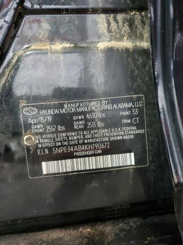 2019 HYUNDAI SONATA LIM 5NPE34AB4KH790672