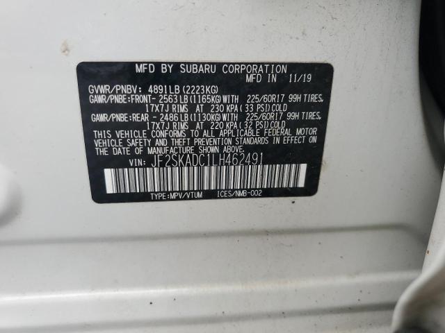 2020 SUBARU FORESTER - JF2SKADC1LH462491