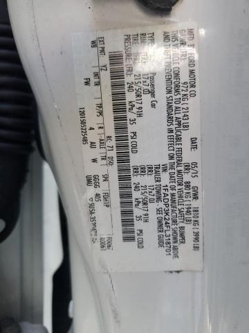 2015 FORD FOCUS SE 1FADP3K24FL318701