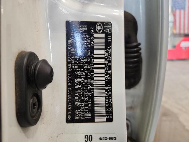 2015 TOYOTA COROLLA L - 2T1BURHE1FC376416