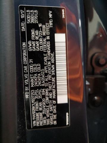 2018 VOLVO XC60 T5 MO YV4102RK1J1027253