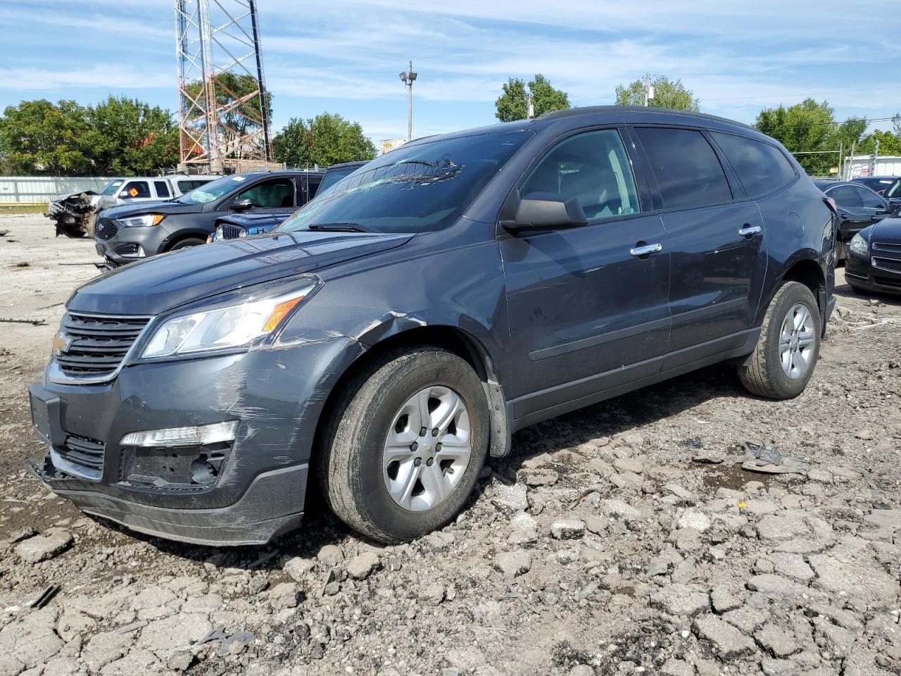 Lot #3265134783 2013 CHEVROLET TRAVERSE LS