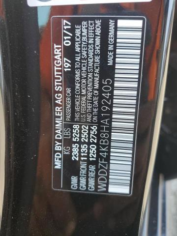2017 MERCEDES-BENZ E 300 4MATIC WDDZF4KB8HA192405