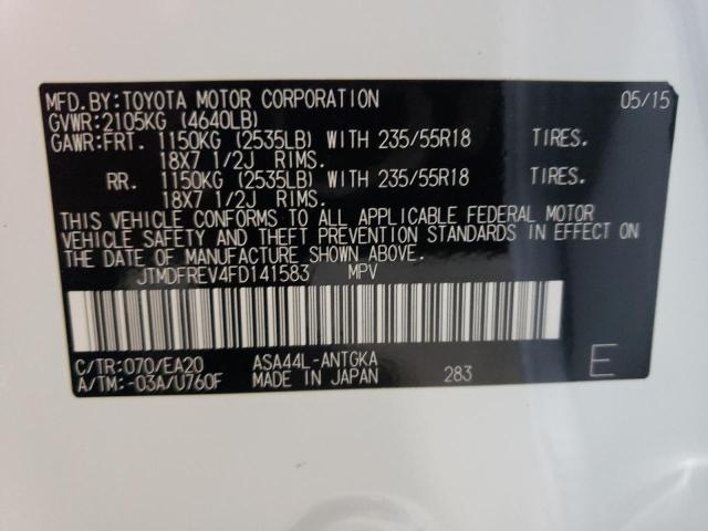 2015 TOYOTA RAV4 LIMIT - JTMDFREV4FD141583