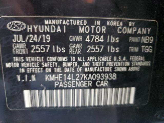 2019 HYUNDAI SONATA PLU KMHE14L27KA093938