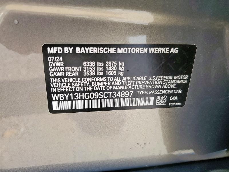 2025 BMW I5 XDRIVE WBY13HG09SCT34897