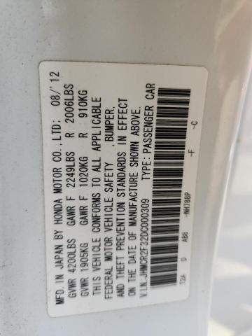 2013 HONDA ACCORD LX - JHMCR2F32DC000309