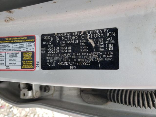 2015 KIA SOUL KNDJN2A24F7809955