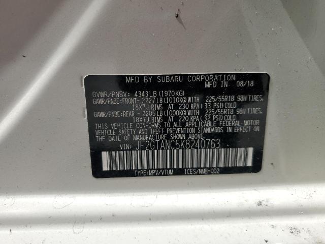 2019 SUBARU CROSSTREK JF2GTANC5K8240763
