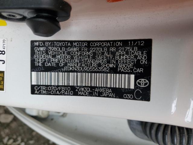 2013 TOYOTA PRIUS - JTDKN3DU9D5563582