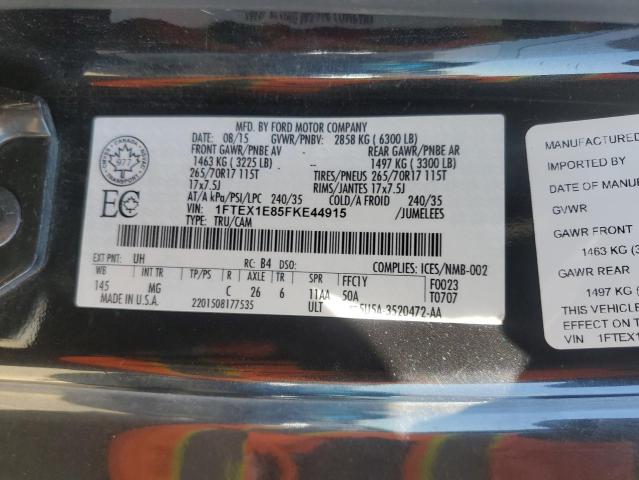 2015 FORD F150 SUPER CAB #3292383297