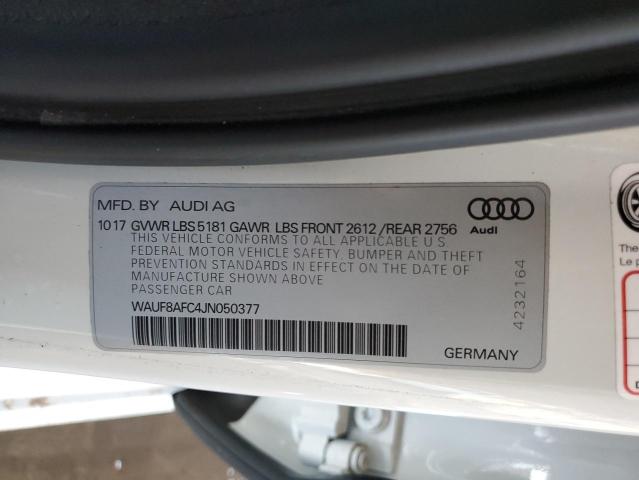 2018 AUDI A6 PREMIUM WAUF8AFC4JN050377