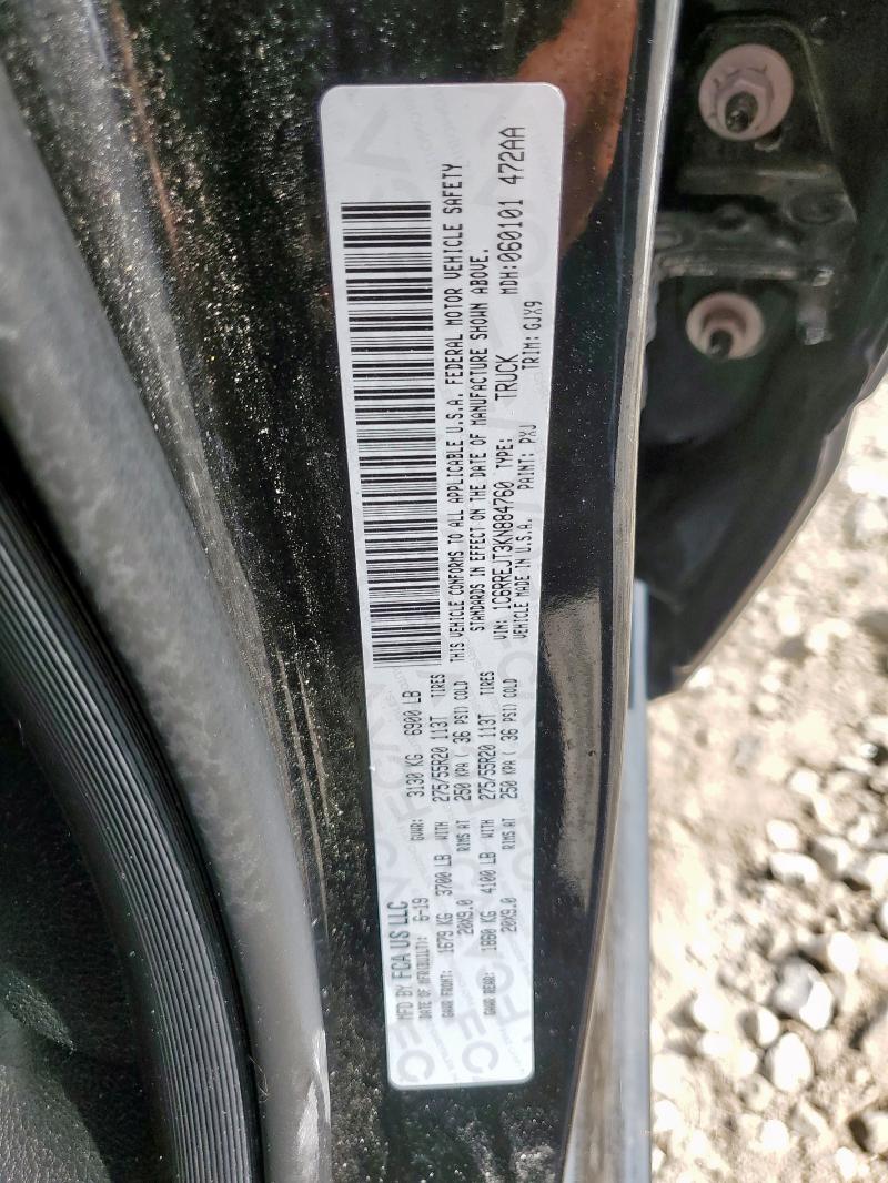 2019 RAM 1500 LARAM 1C6RREJT3KN884760